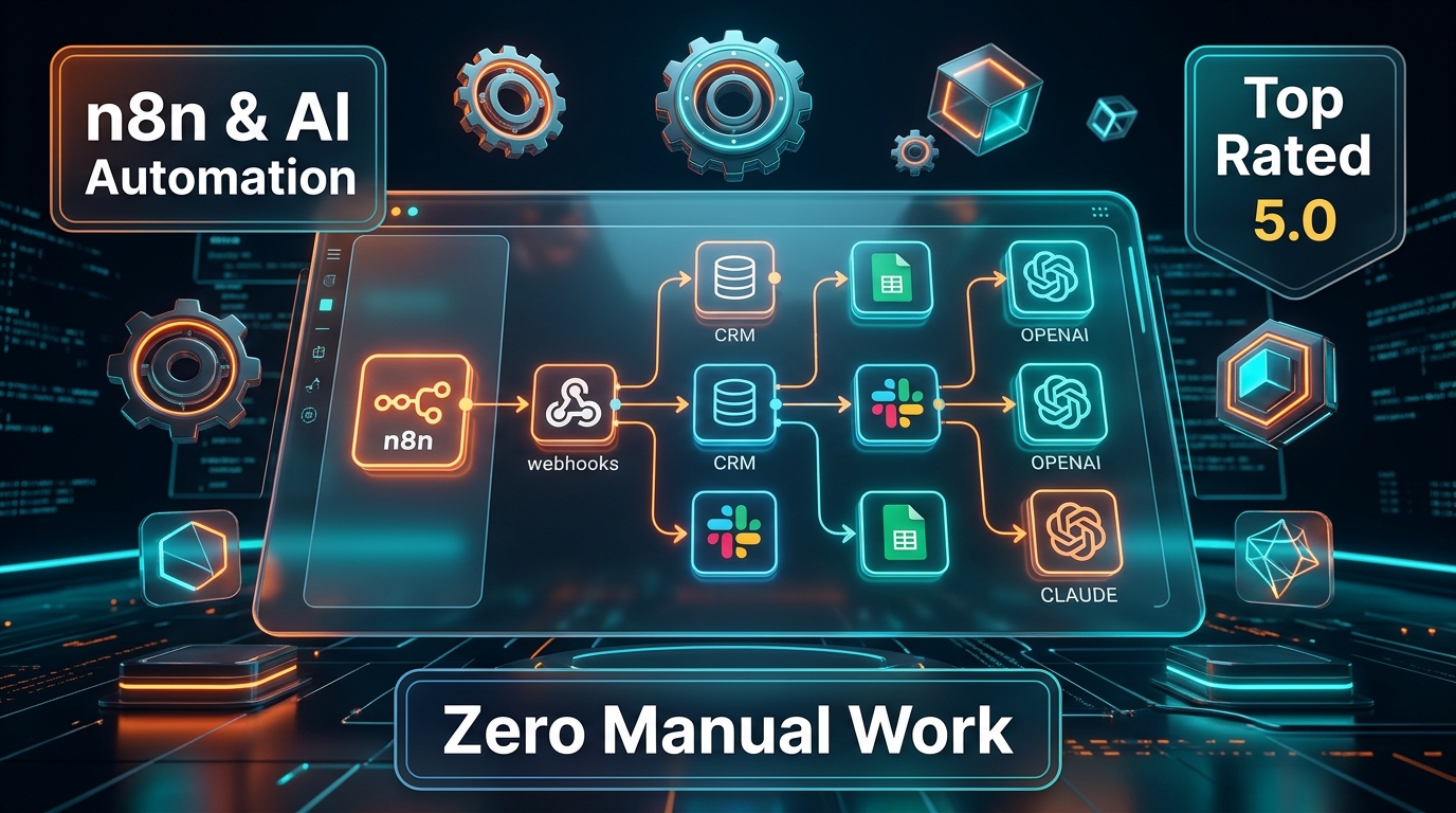 I will automate your business workflow using n8n and AI